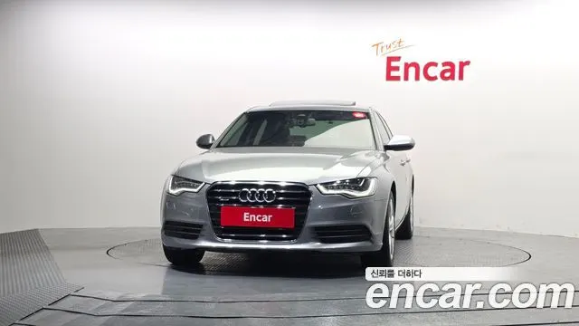 AUDI A6 2015 — 136 334 км, серебристо-серый, Корея — под ключ — фото 3
