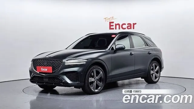 GENESIS GV70 2021 — 32 298 км, тёмно-зелёный, Корея — под ключ — фото 1
