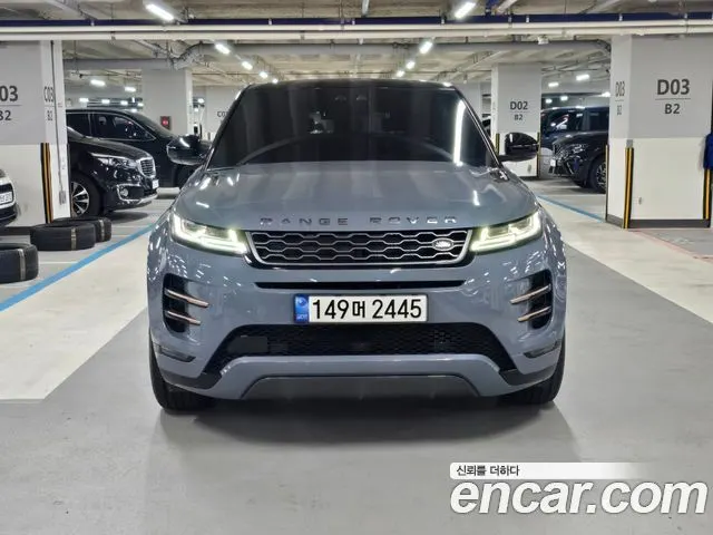 LAND ROVER RANGE ROVER EVOQUE (2 ПОК.) 2020 — 50 606 км, серебристо-серый, Корея — под ключ — фото 3