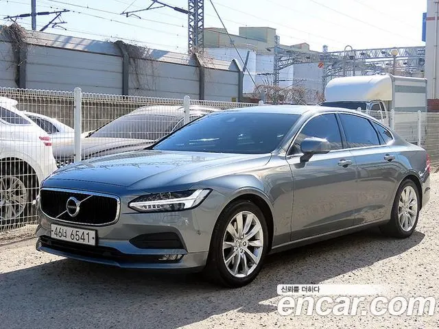 VOLVO S90 2017 — 140 544 км, серебристо-серый, Корея — под ключ — фото 2