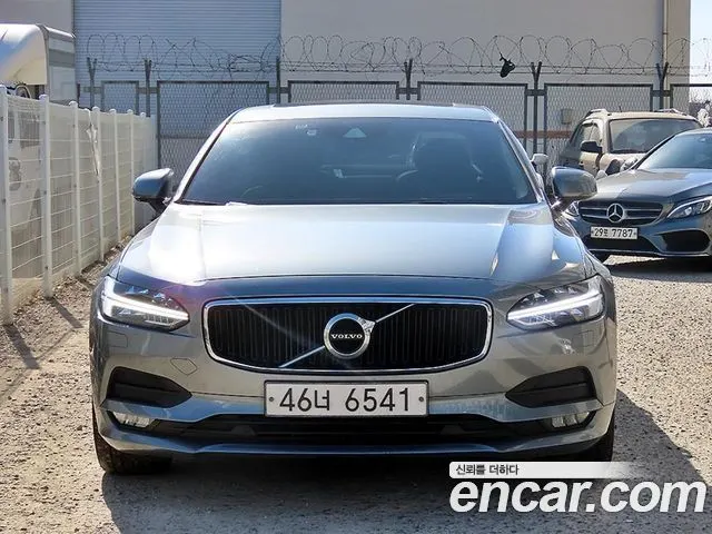 VOLVO S90 2017 — 140 544 км, серебристо-серый, Корея — под ключ — фото 12