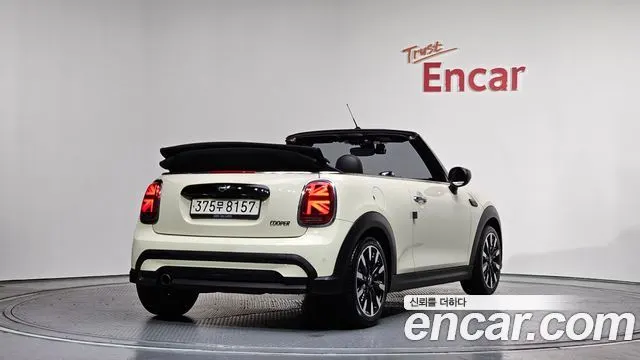 MINI COOPER CONVERTIBLE 2022 — 78 658 км, белый-перламутр, Корея — под ключ — фото 2