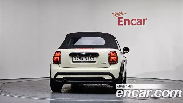 MINI COOPER CONVERTIBLE 2022 — 78 658 км, белый-перламутр, Корея — под ключ — фото 4