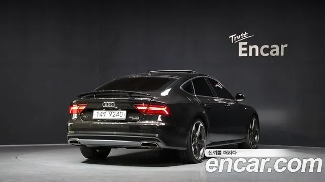 AUDI A7 2016 — 136 412 км, светло-золотистый, Корея — под ключ — фото 2