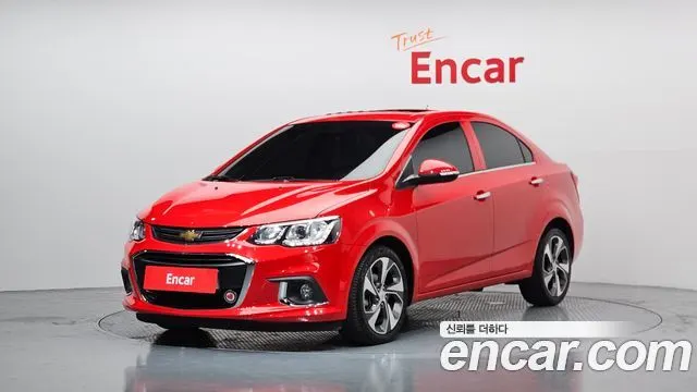 CHEVROLET AVEO SEDAN 2017 — 141 825 км, красный, Корея — под ключ — фото 1