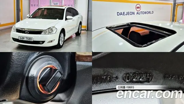RENAULT KOREA SM5 NEW IMPRESSION 2009 — 113 248 км, белый-перламутр, Корея — под ключ — фото 1