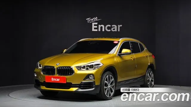 BMW X2 2020 — 57 544 км, золотистый, Корея — под ключ — фото 1