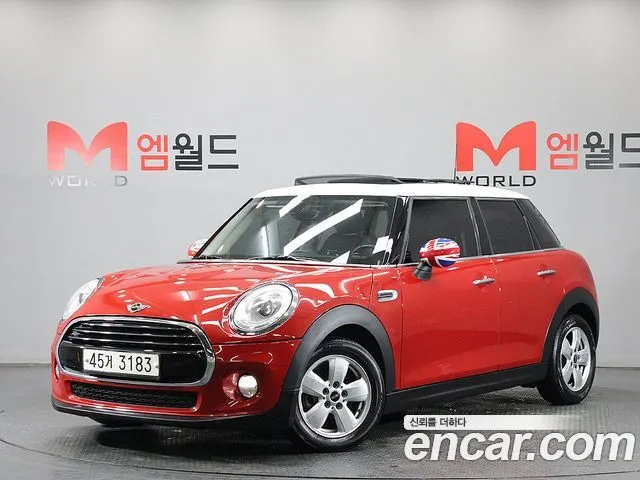 MINI COOPER D 2015 — 203 440 км, красный, Корея — под ключ — фото 1