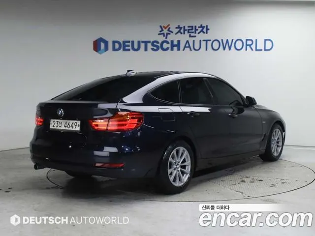 BMW 3 SERIES GT 2014 — 126 861 км, синий, Корея — под ключ — фото 2
