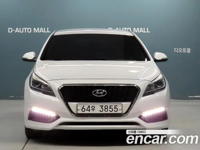 HYUNDAI SONATA HYBRID 2015 — 109 276 км, белый, Корея — под ключ — фото 2