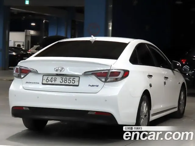 HYUNDAI SONATA HYBRID 2015 — 109 276 км, белый, Корея — под ключ — фото 4