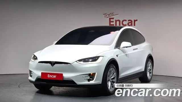 TESLA MODEL X 2019 — 113 422 км, белый, Корея — под ключ — фото 1