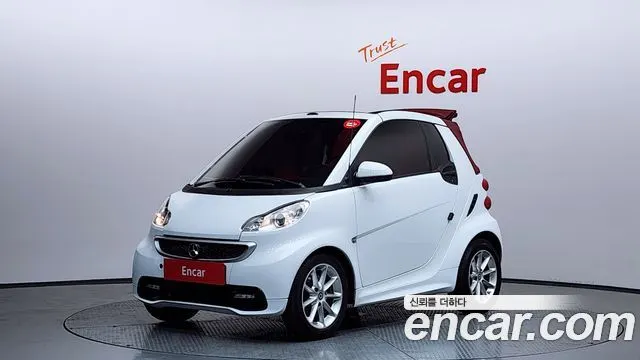 SMART FORTWO CABRIO 2014 — 120 057 км, белый, Корея — под ключ — фото 1