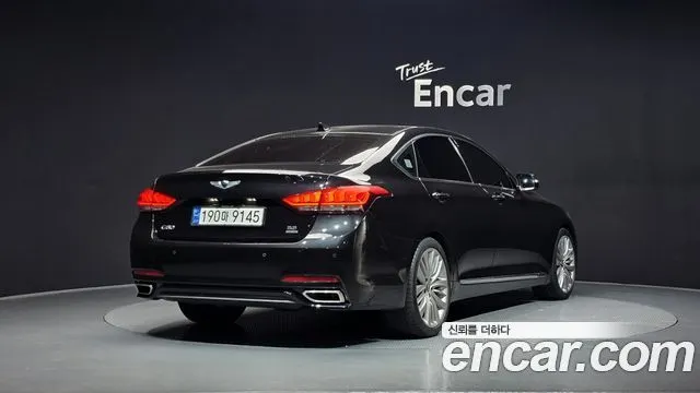 GENESIS G80 2019 — 76 770 км, чёрный, Корея — под ключ — фото 2
