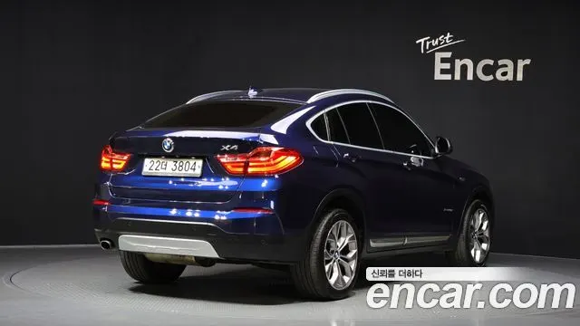 BMW X4 2016 — 117 679 км, синий, Корея — под ключ — фото 2