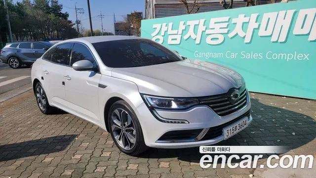 RENAULT KOREA SM6 2020 — 120 000 км, белый-перламутр, Корея — под ключ — фото 1