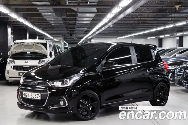 CHEVROLET SPARK 2018 — 71 000 км, чёрный, Корея — под ключ — фото 3