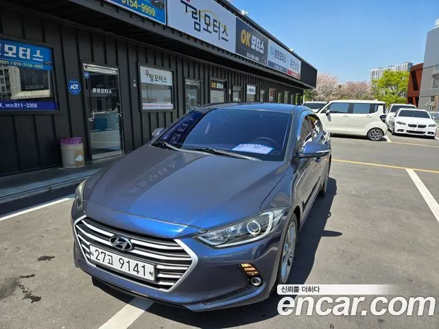 HYUNDAI AVANTE 2017 — 122 451 км, синий, Корея — под ключ — фото 6