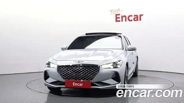 GENESIS G70 2018 — 140 721 км, светло-серебристый, Корея — под ключ — фото 3