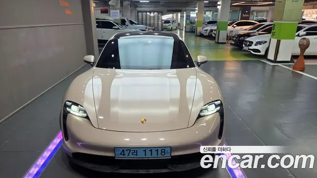PORSCHE TAYCAN 2021 — 59 593 км, светло-золотистый, Корея — под ключ — фото 3