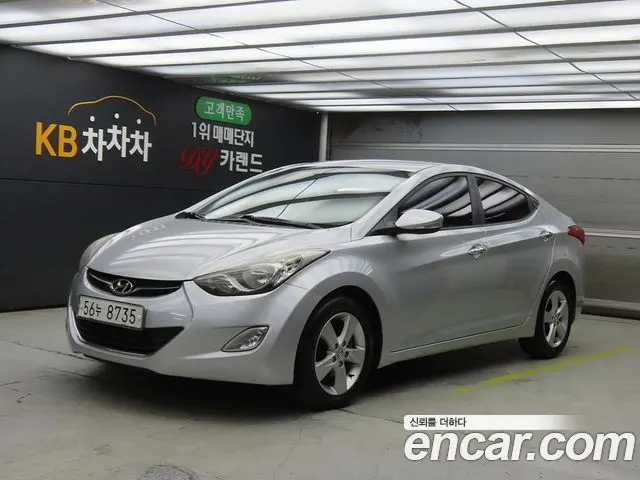 HYUNDAI AVANTE 2011 — 156 682 км, серебристый, Корея — под ключ — фото 1