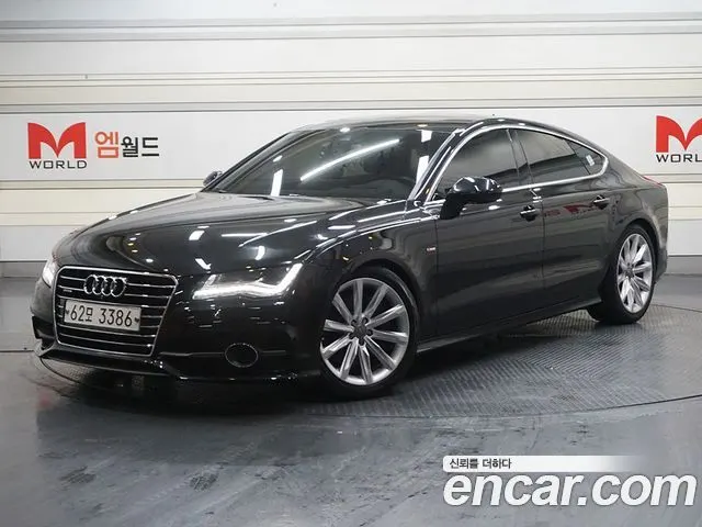 AUDI A7 2014 — 136 164 км, чёрный, Корея — под ключ — фото 12