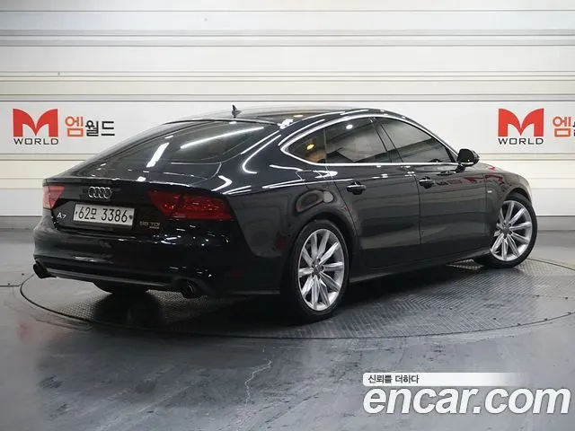 AUDI A7 2014 — 136 164 км, чёрный, Корея — под ключ — фото 4