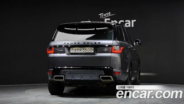 LAND ROVER RANGE ROVER SPORT (2 ПОК.) 2018 — 124 609 км, серый, Корея — под ключ — фото 4