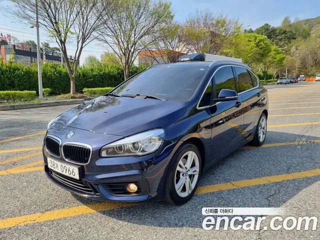 BMW 2 SERIES ACTIVE TOURER 2015 — 63 528 км, синий, Корея — под ключ — фото 1