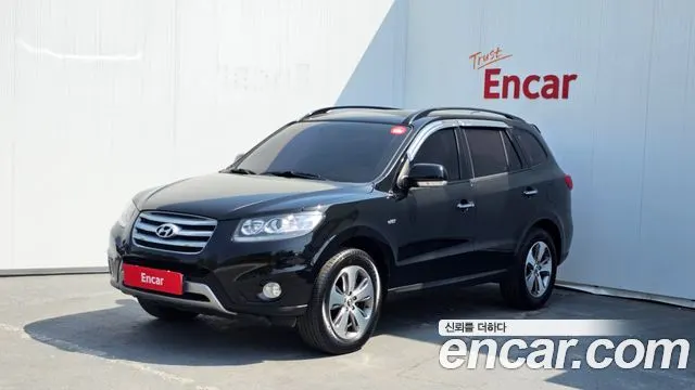 HYUNDAI SANTA FE 2012 — 159 474 км, чёрный, Корея — под ключ — фото 1