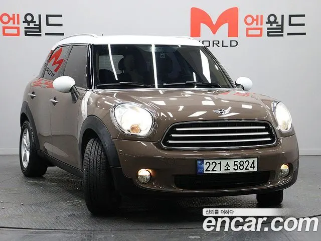 MINI COOPER D COUNTRYMAN 2012 — 120 682 км, коричневый, Корея — под ключ — фото 2
