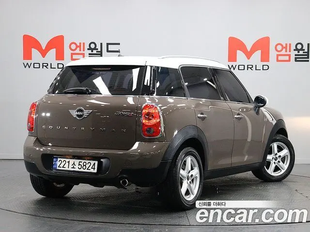 MINI COOPER D COUNTRYMAN 2012 — 120 682 км, коричневый, Корея — под ключ — фото 3
