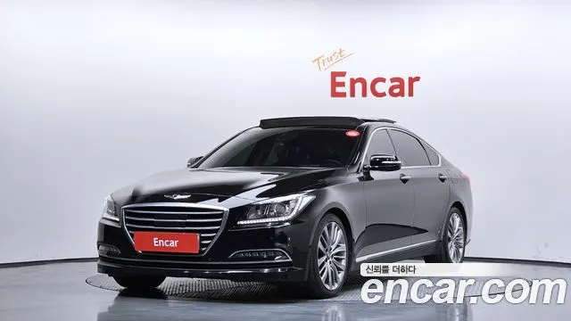 HYUNDAI GENESIS DH 2016 — 157 919 км, чёрный, Корея — под ключ — фото 1