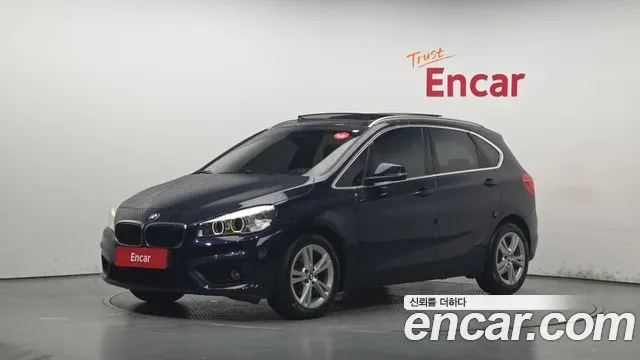 BMW 2 SERIES ACTIVE TOURER 2017 — 106 924 км, синий, Корея — под ключ — фото 1