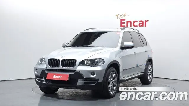 BMW X5 2007 — 222 086 км, серебристо-серый, Корея — под ключ — фото 1