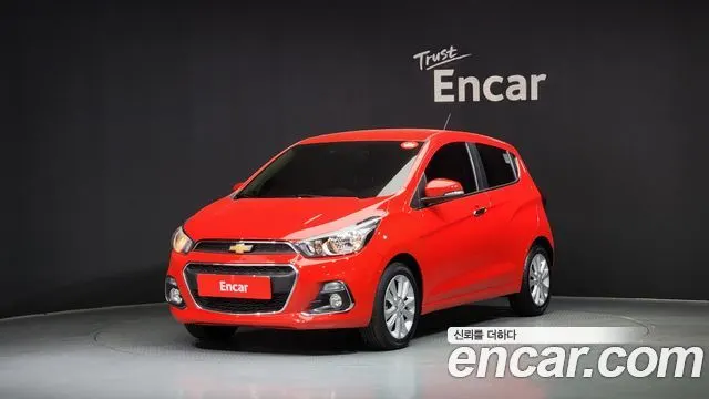 CHEVROLET SPARK 2018 — 118 655 км, красный, Корея — под ключ — фото 1