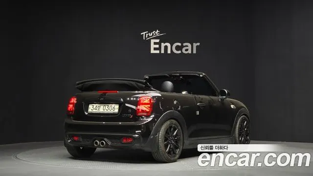 MINI COOPER S CONVERTIBLE 2016 — 93 757 км, чёрный, Корея — под ключ — фото 2