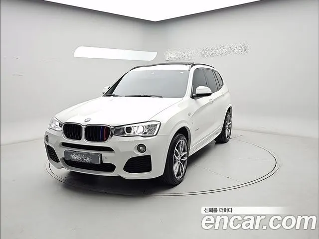 BMW X3 2016 — 99 778 км, белый, Корея — под ключ — фото 1
