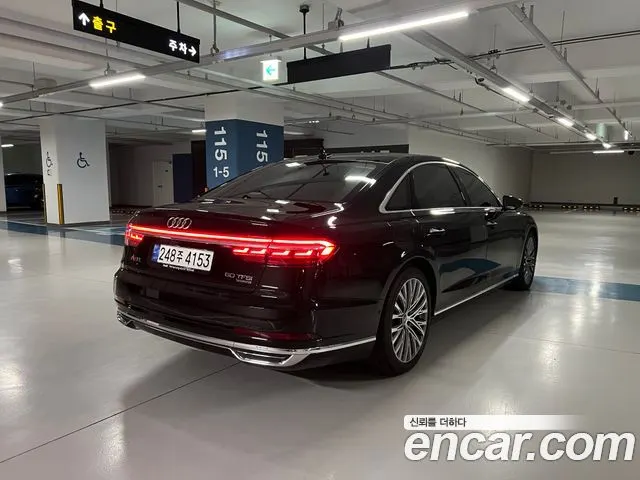 AUDI A8 2020 — 39 400 км, чёрный, Корея — под ключ — фото 2