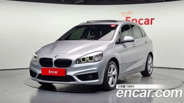 BMW 2 SERIES ACTIVE TOURER 2015 — 132 750 км, серебристо-серый, Корея — под ключ — фото 1