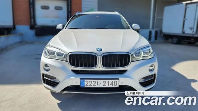 BMW X6 2018 — 70 000 км, белый, Корея — под ключ — фото 1