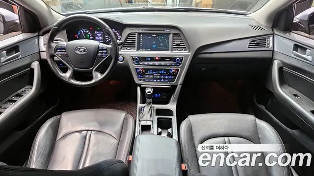 HYUNDAI SONATA HYBRID 2015 — 118 725 км, серебристо-серый, Корея — под ключ — фото 7