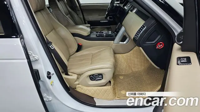 LAND ROVER RANGE ROVER (4 ПОК.) 2015 — 116 877 км, белый, Корея — под ключ — фото 12