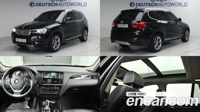 BMW X3 2015 — 201 500 км, чёрный, Корея — под ключ — фото 12