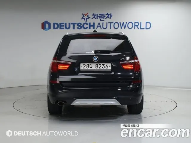 BMW X3 2015 — 201 500 км, чёрный, Корея — под ключ — фото 4