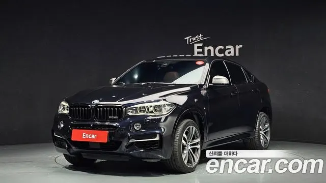 BMW X6 2015 — 114 817 км, чёрный, Корея — под ключ — фото 1