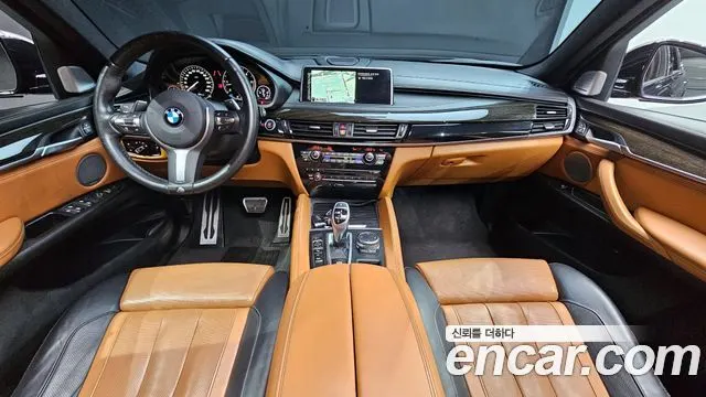 BMW X6 2015 — 114 817 км, чёрный, Корея — под ключ — фото 7
