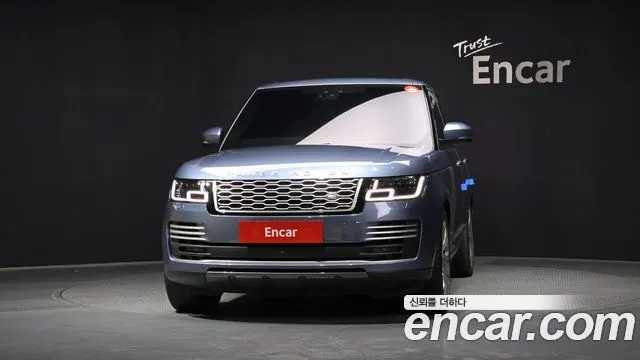LAND ROVER RANGE ROVER (4 ПОК.) 2018 — 142 487 км, голубой, Корея — под ключ — фото 3