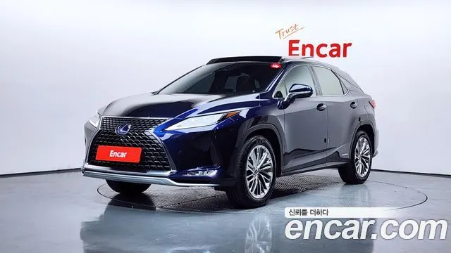 LEXUS RX450H 2021 — 77 000 км, синий, Корея — под ключ — фото 1