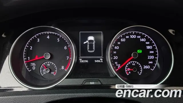 VOLKSWAGEN GOLF 2016 — 108 396 км, серебристо-серый, Корея — под ключ — фото 8